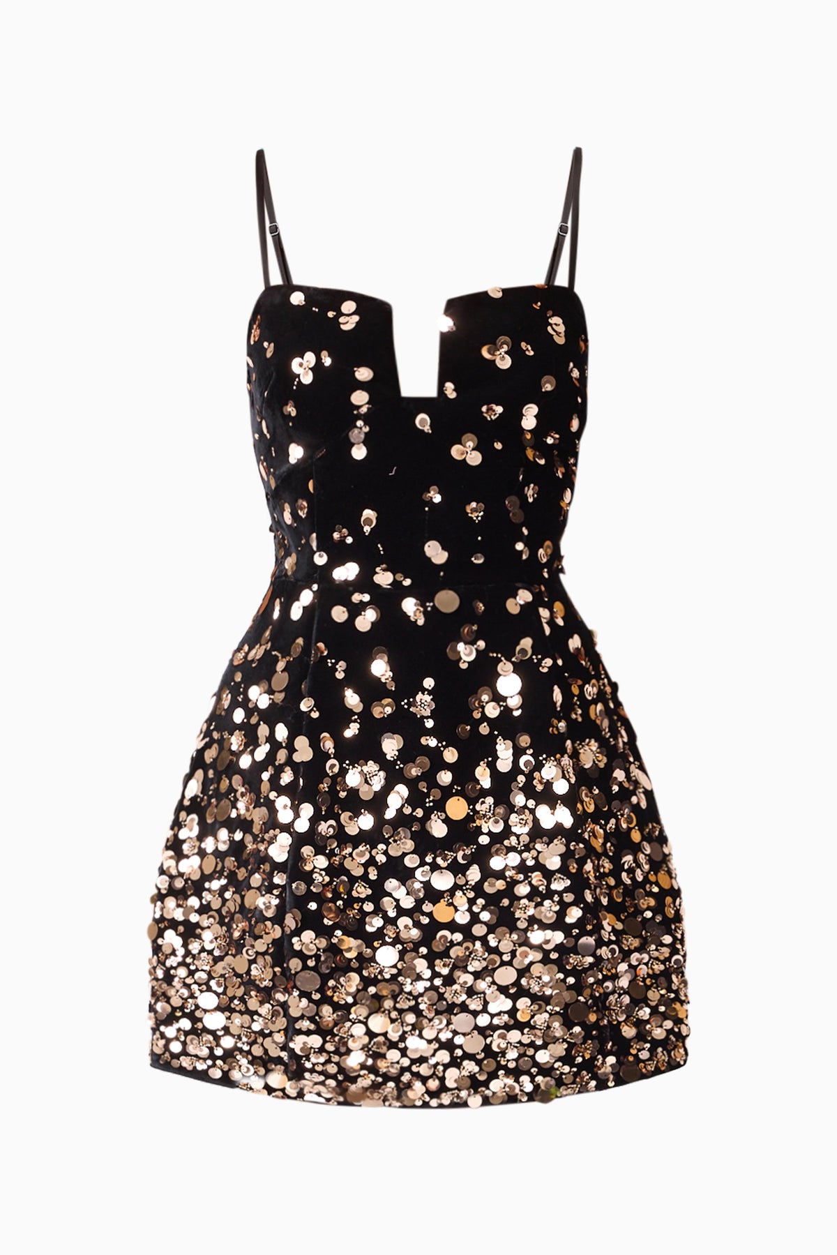 Elliatt Primelle Tulip Mini Dress - Black/Gold
