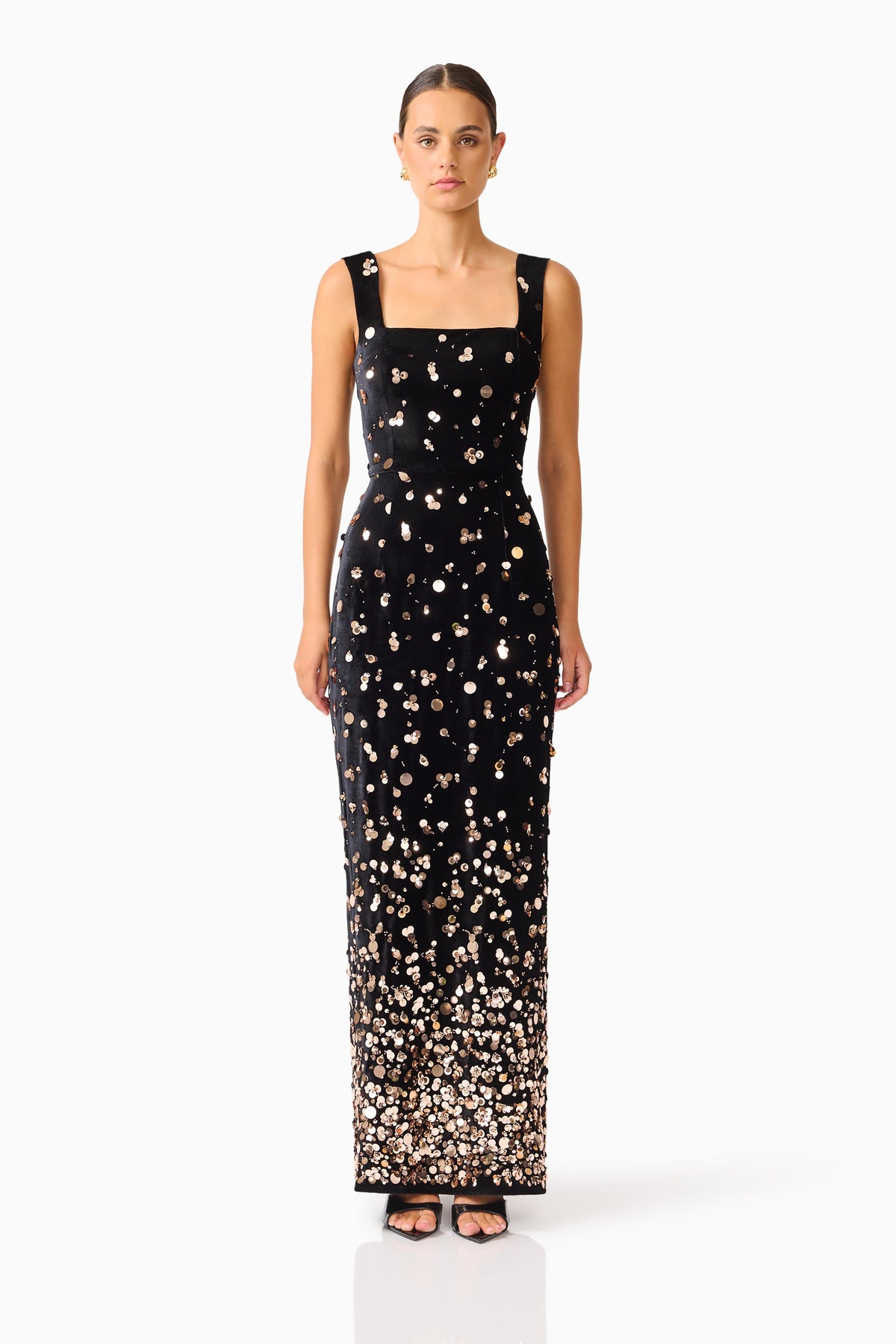 Elliatt Primelle Gown - Black/Gold