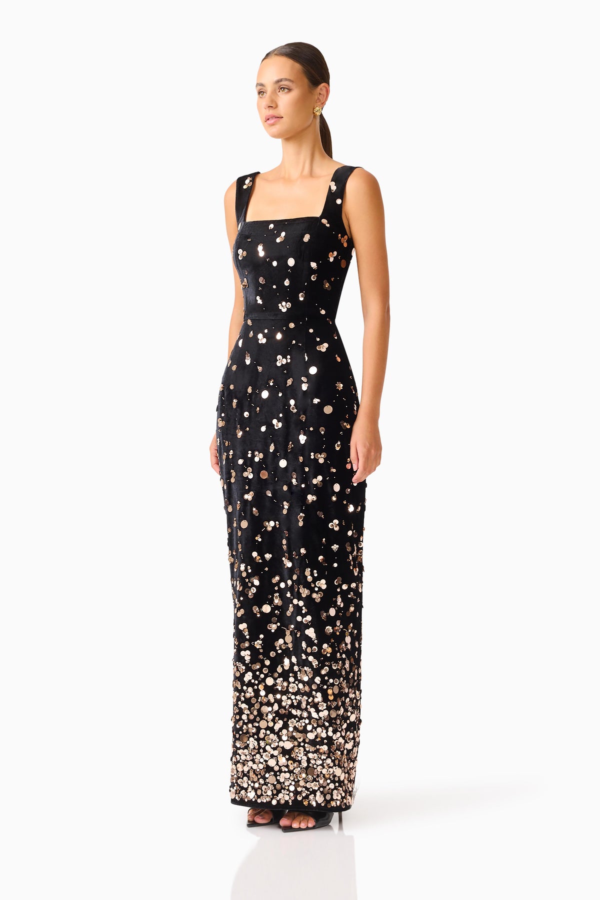 Elliatt Primelle Gown - Black/Gold