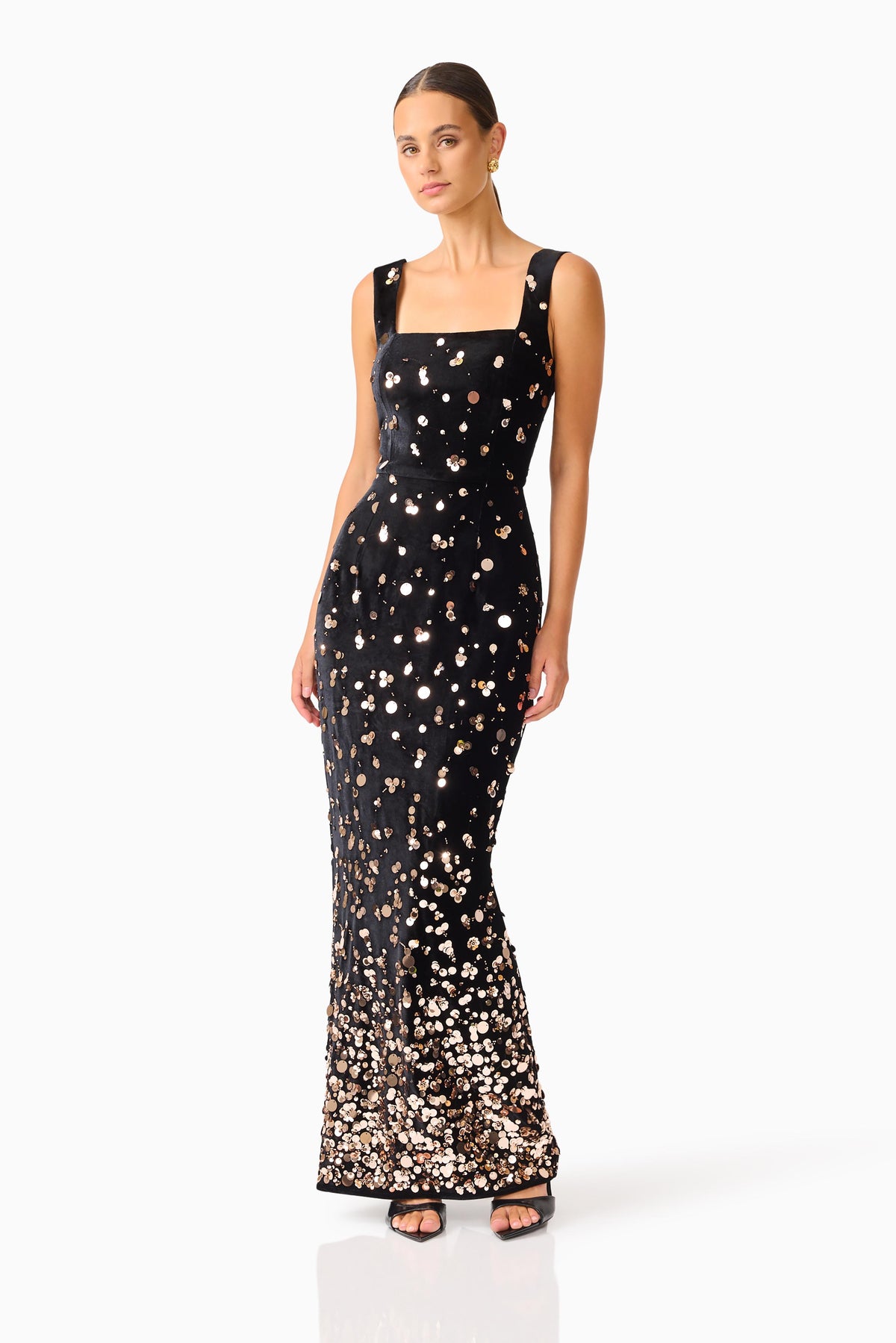 Elliatt Primelle Gown - Black/Gold