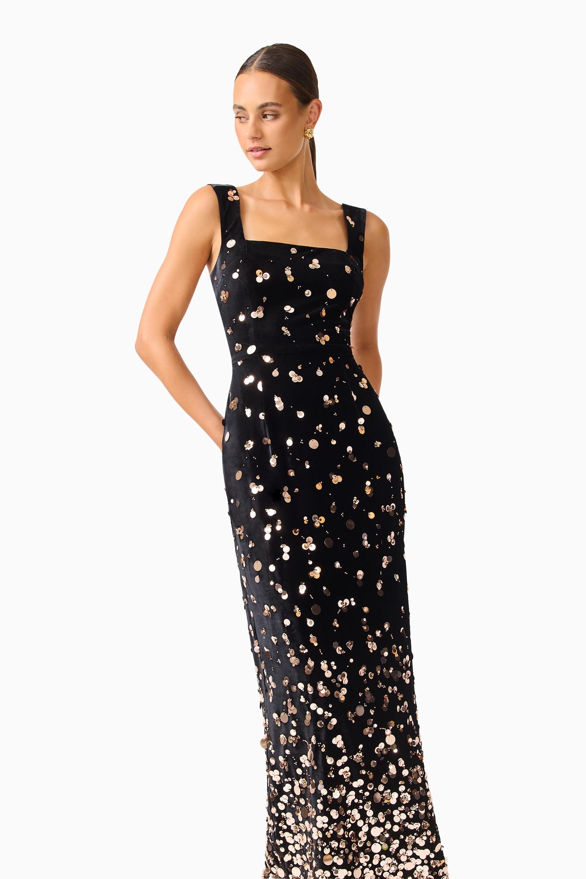 Elliatt Primelle Gown - Black/Gold