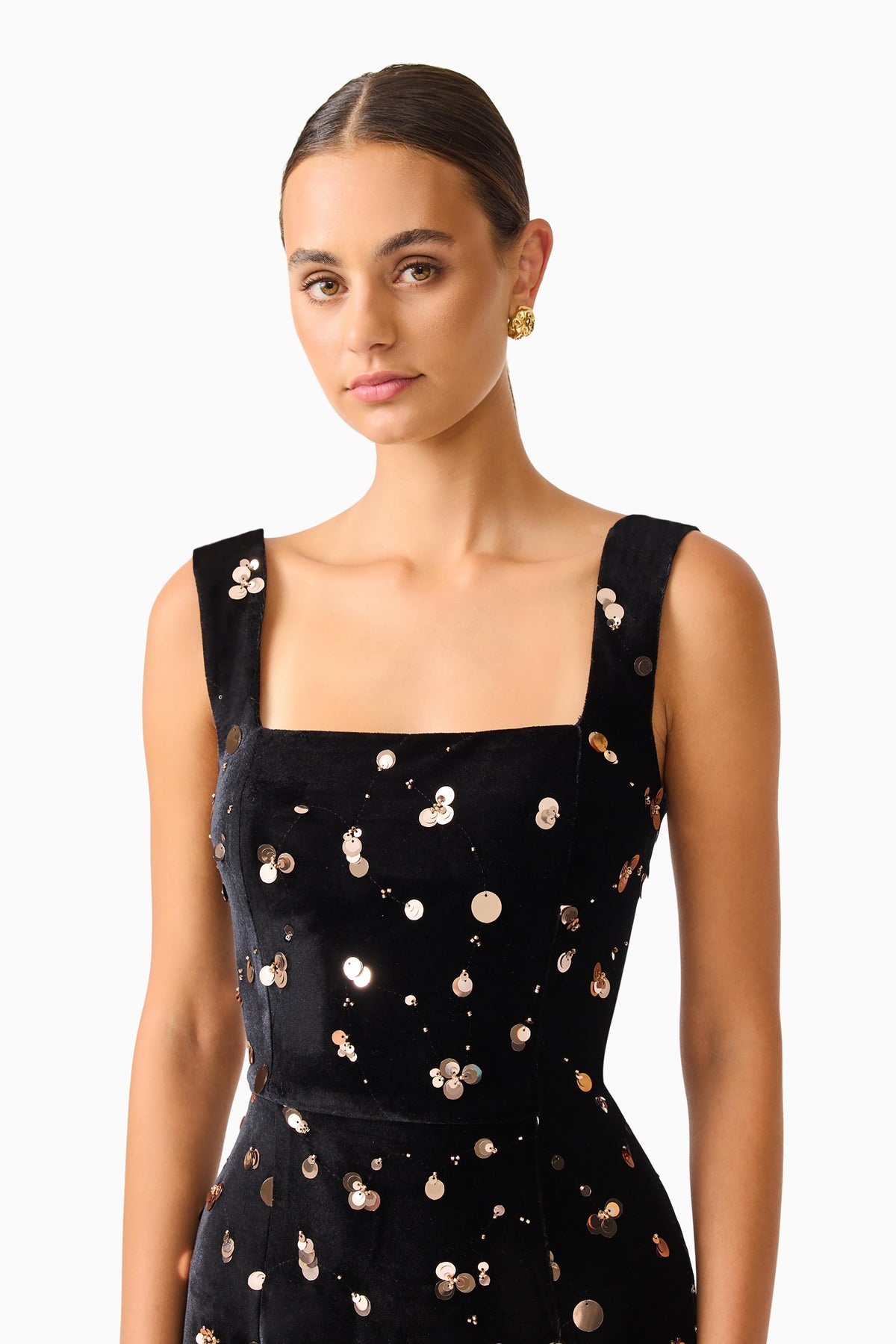 Elliatt Primelle Gown - Black/Gold