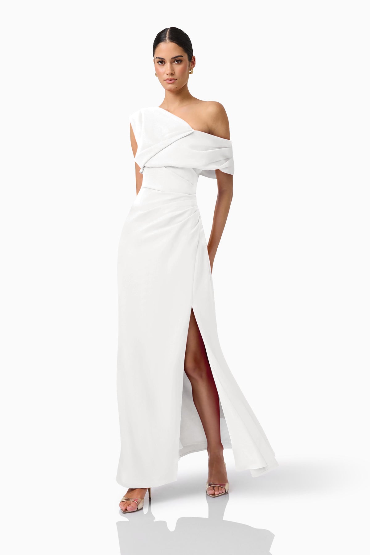 Elliatt Verdessa Asymmetrical Gown - Ivory