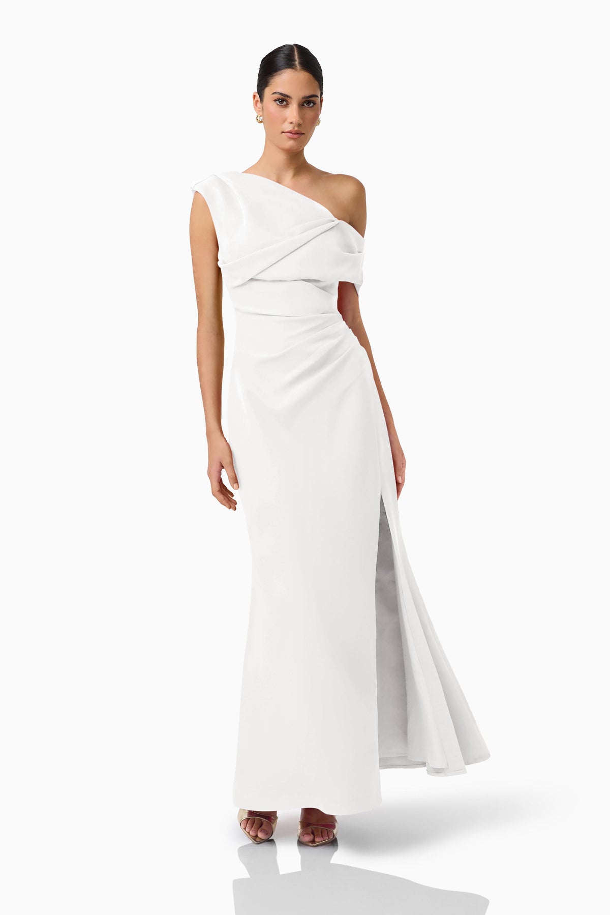 Elliatt Verdessa Asymmetrical Gown - Ivory