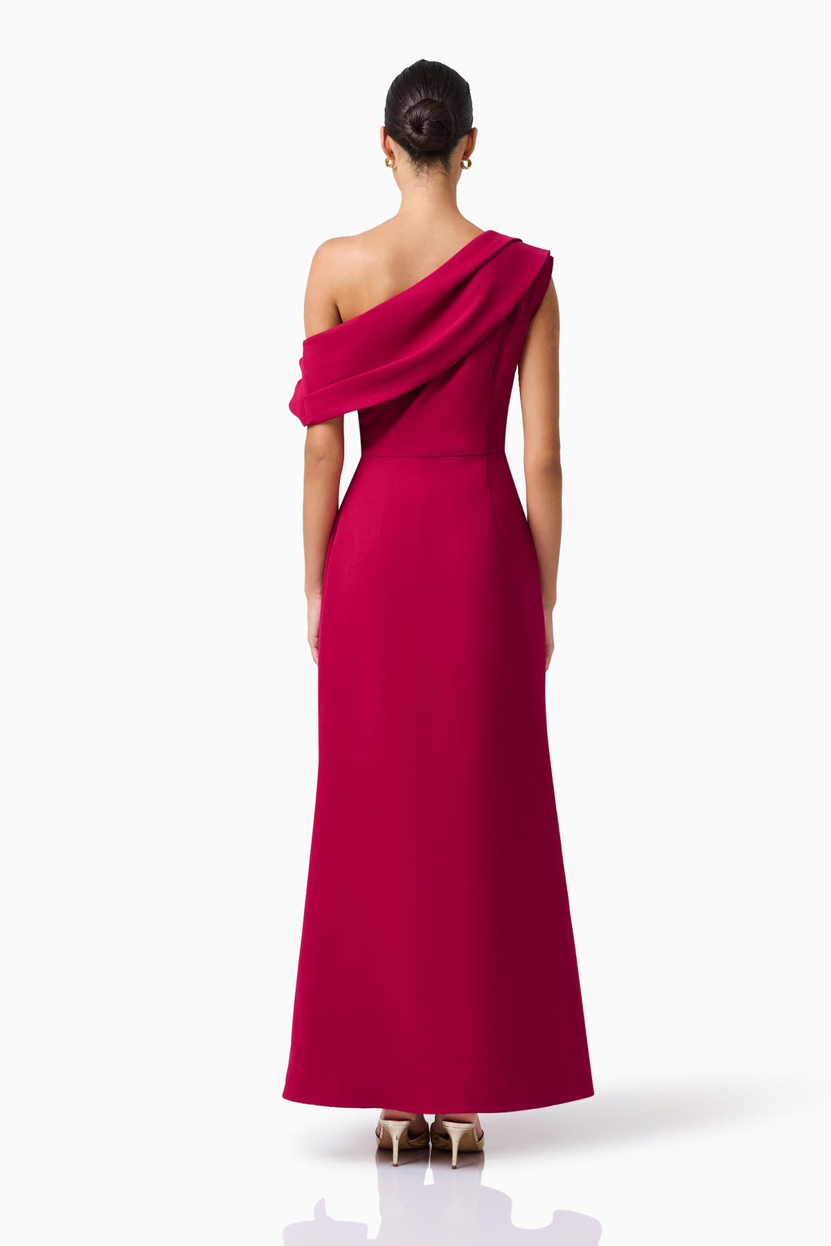 Elliatt Verdessa Asymmetrical Gown - Raspberry Pink