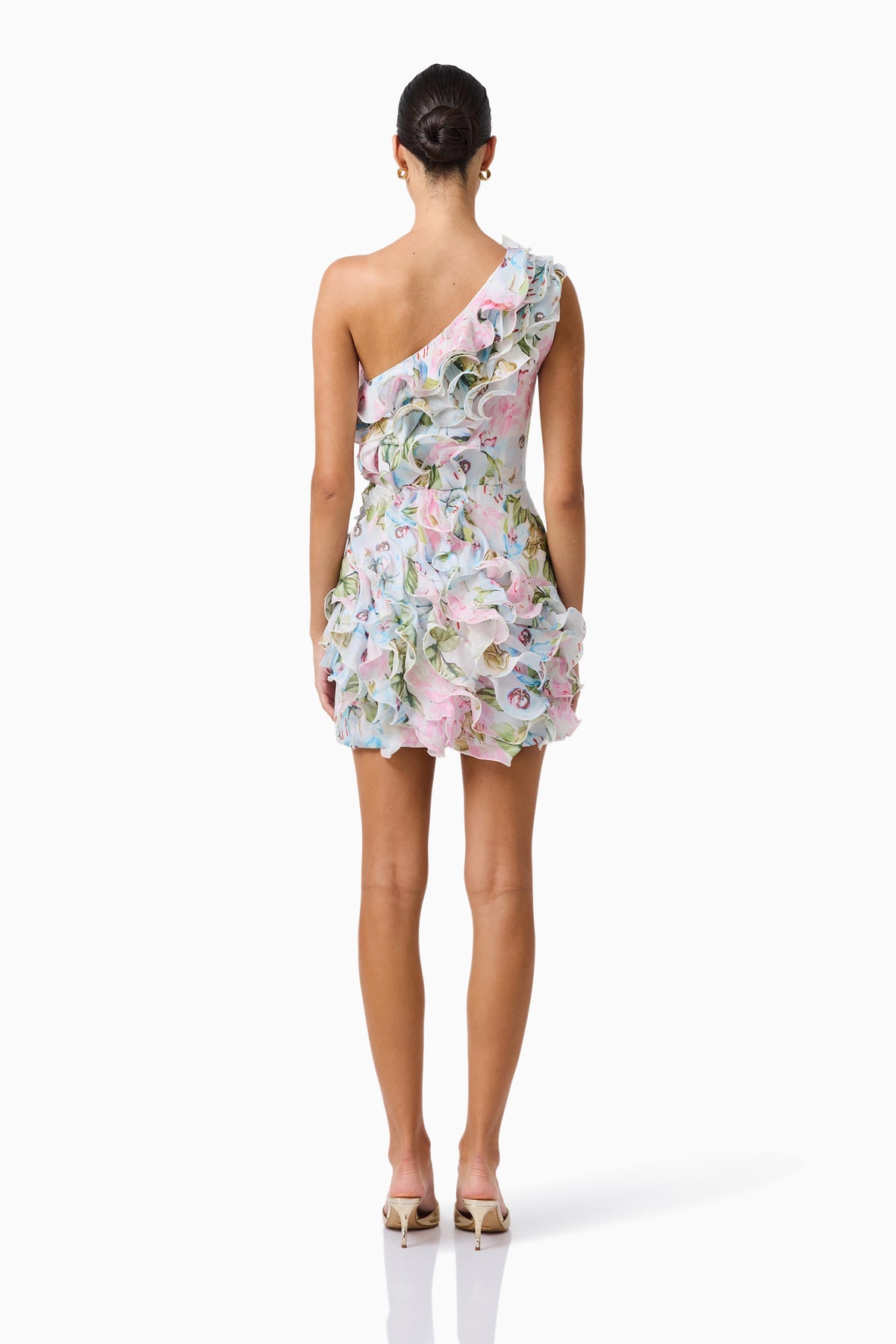 Elliatt Florisse Ruffle Mini Dress - Floral Multi