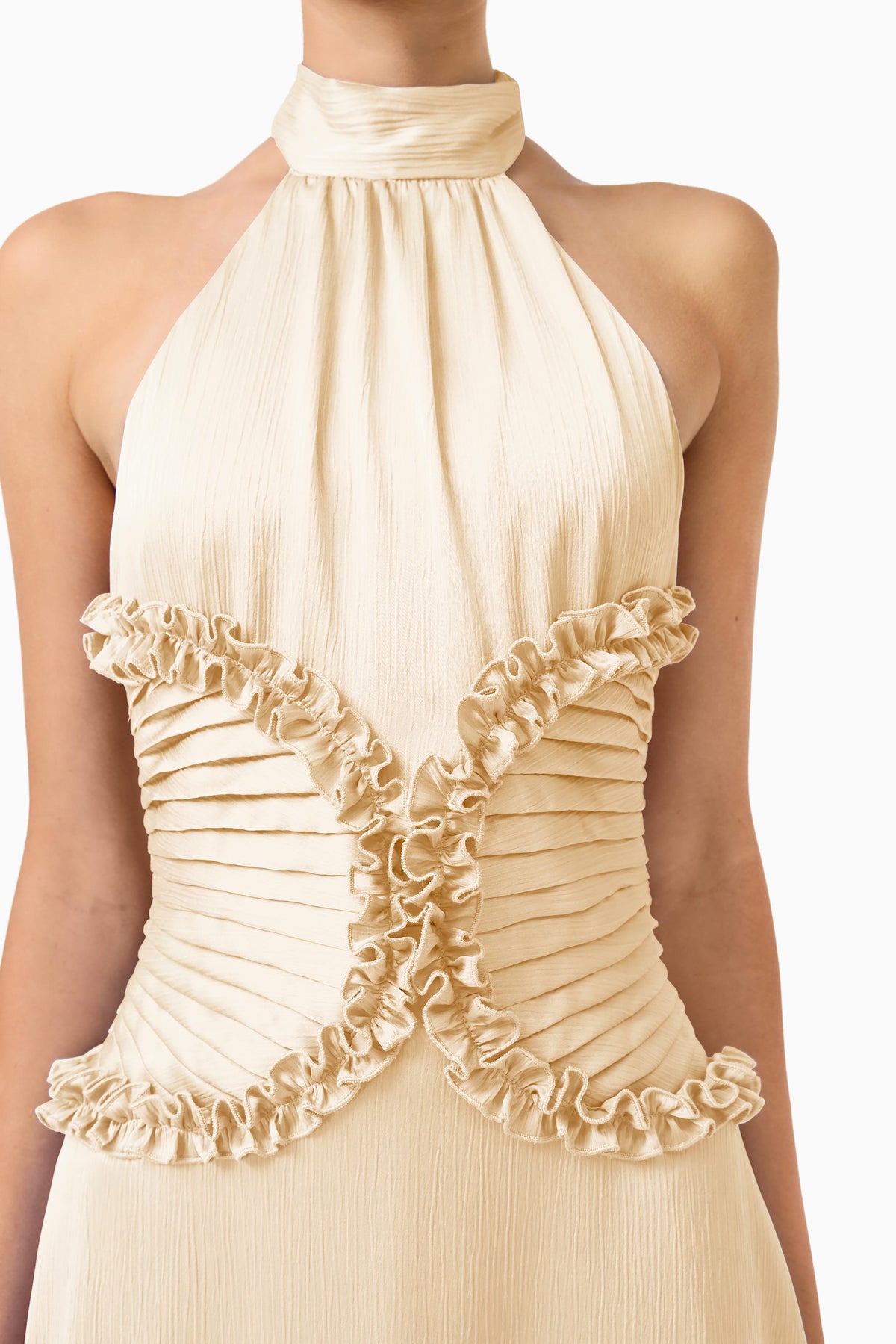 Elliatt Poselia A-Line Midi Dress - Antique White