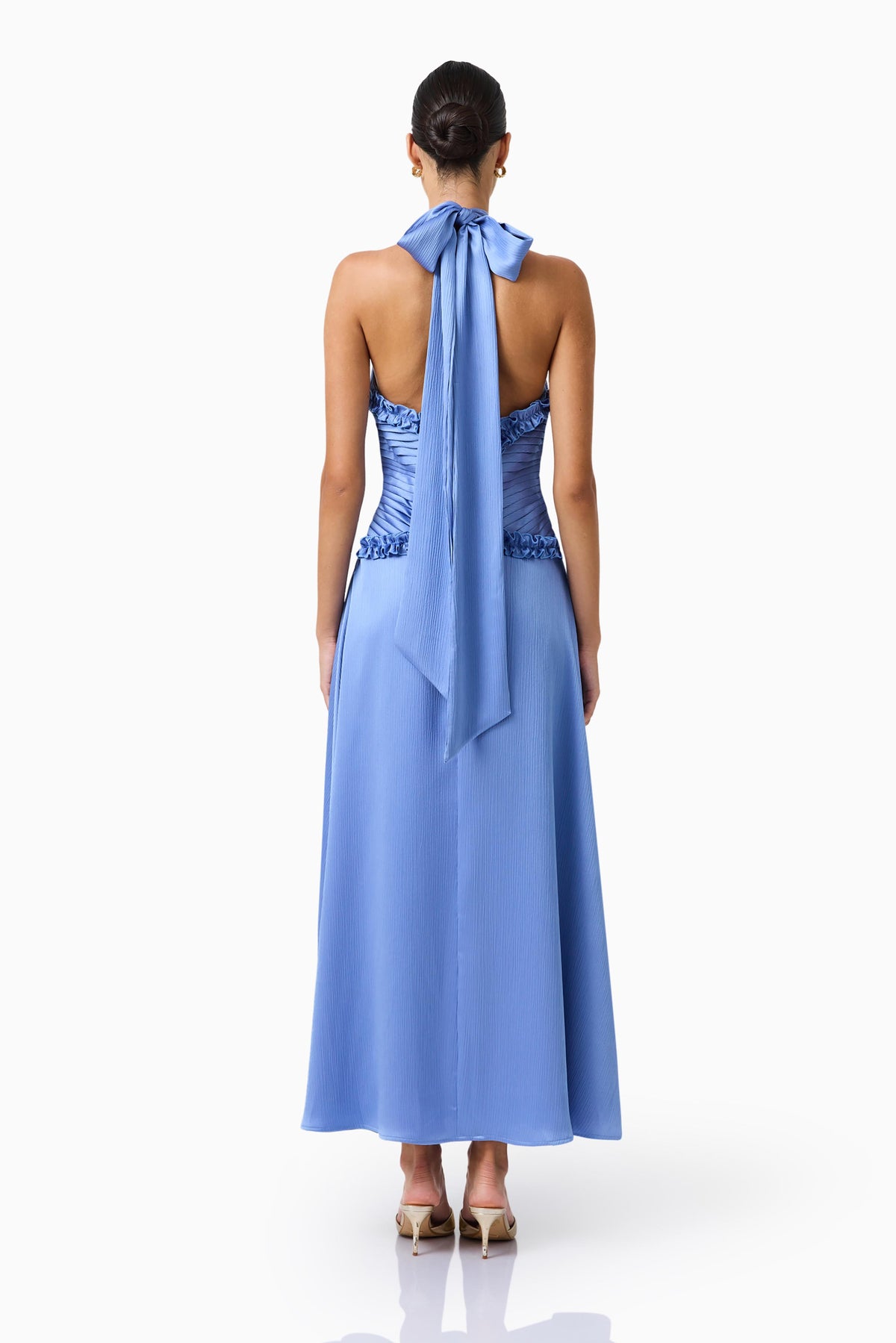 Elliatt Poselia A-Line Midi Dress - Slate Blue