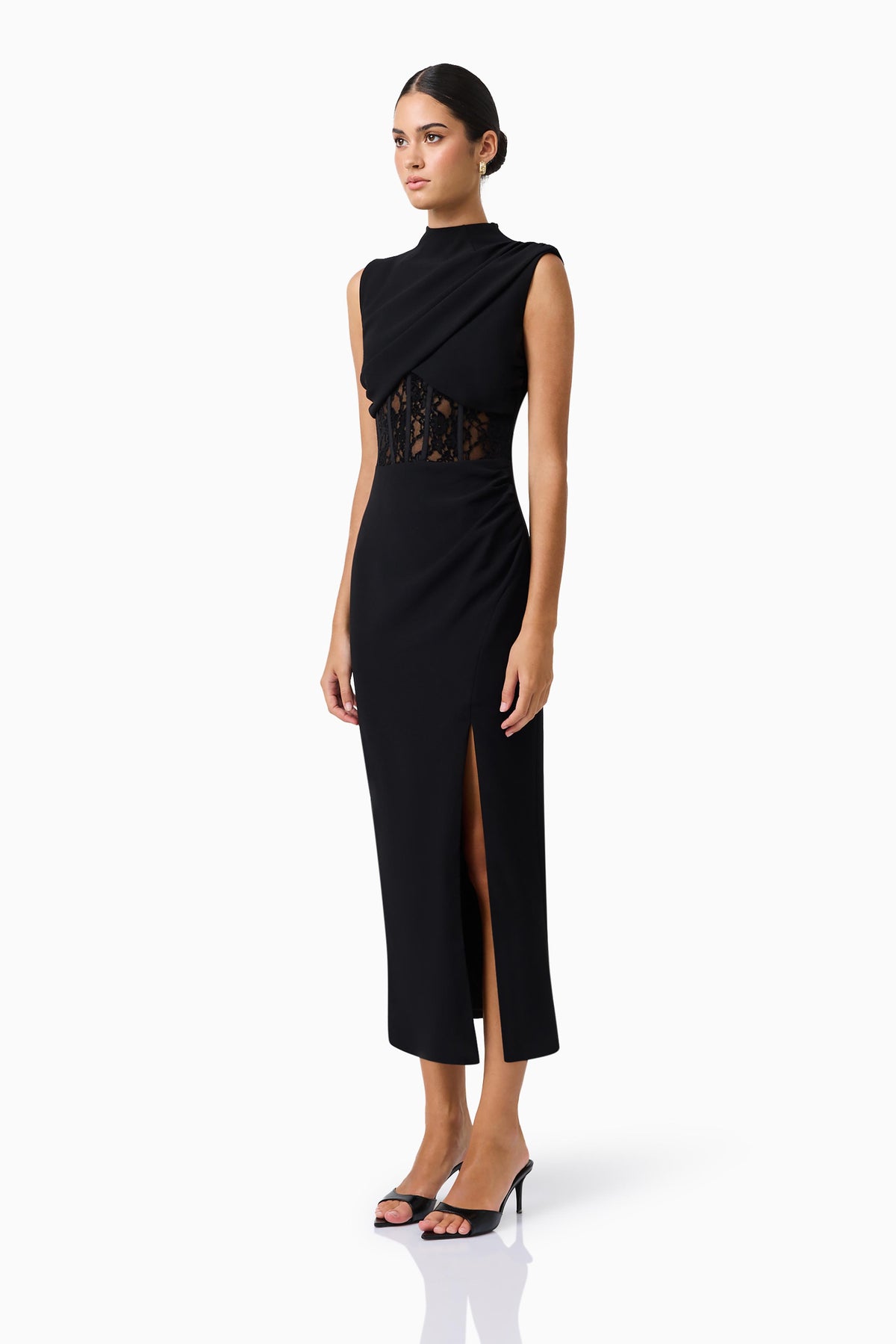 Elliatt Zinelle Midi Dress - Black