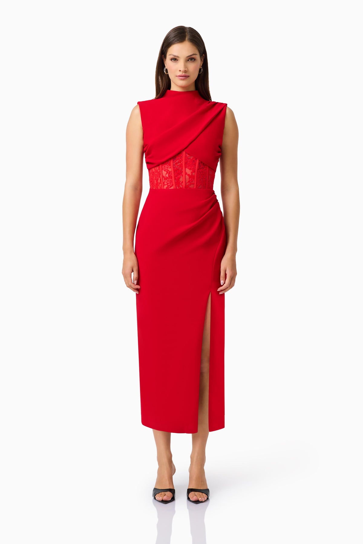 Elliatt Zinelle Midi Dress - Red