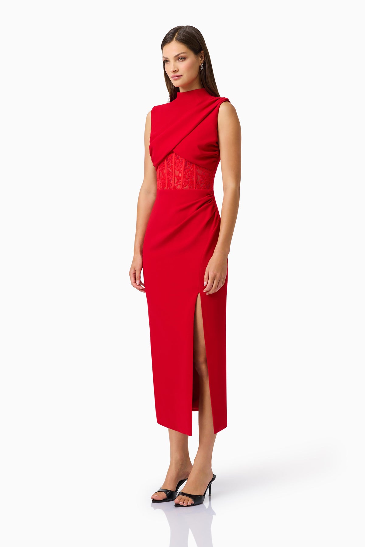 Elliatt Zinelle Midi Dress - Red