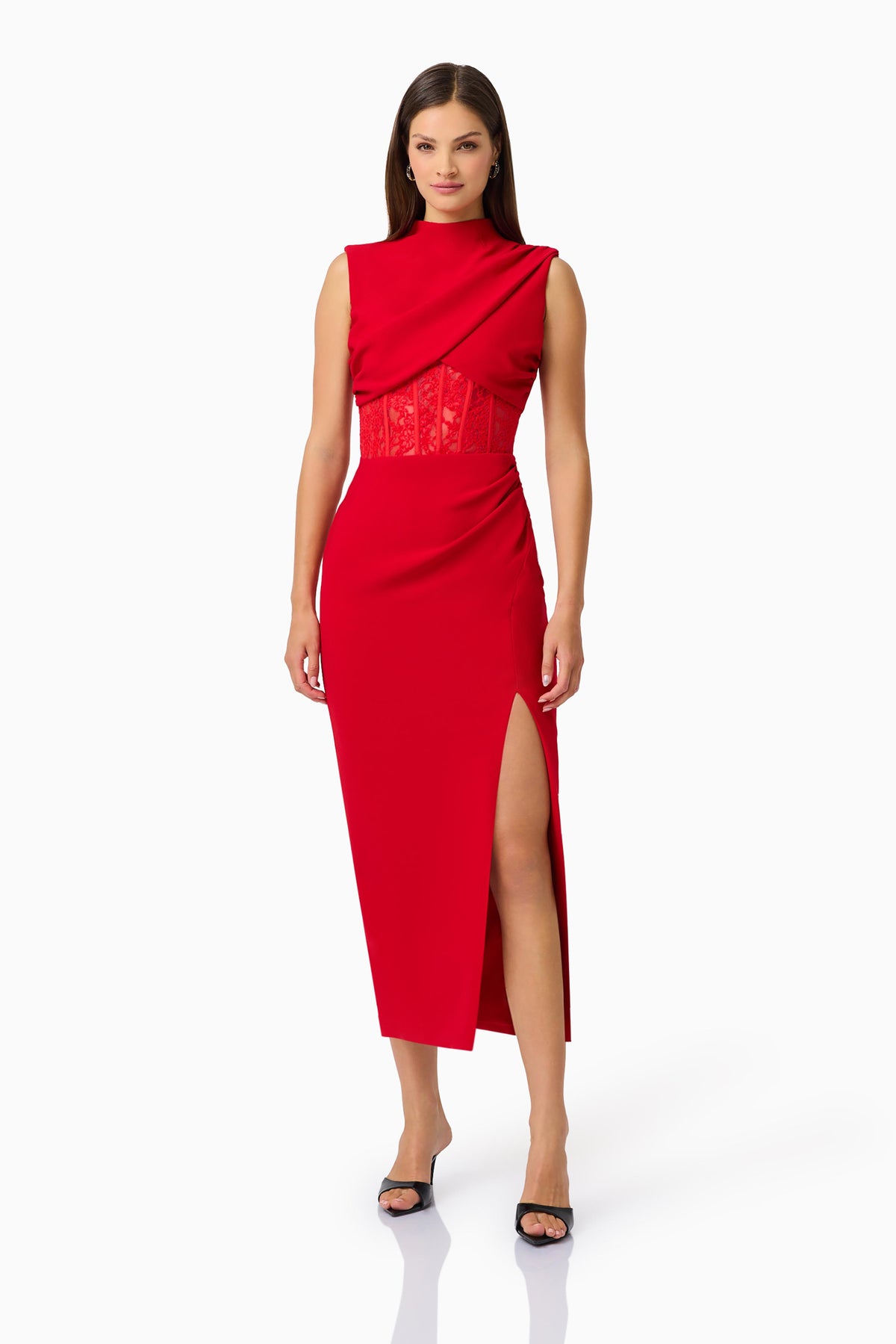 Elliatt Zinelle Midi Dress - Red