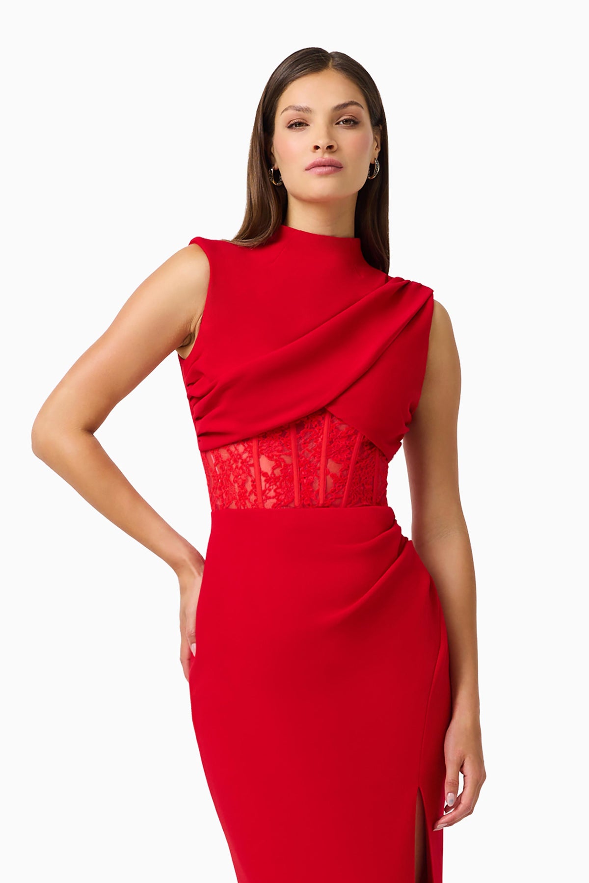 Elliatt Zinelle Midi Dress - Red