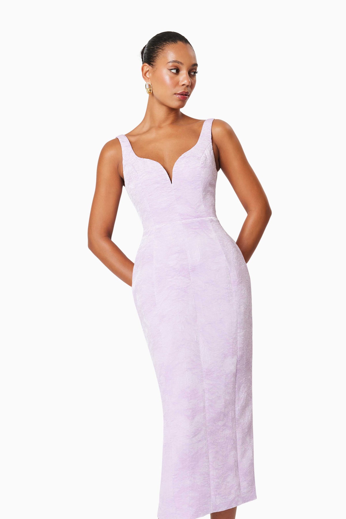 Elliatt Dasher Midi Dress - Lilac