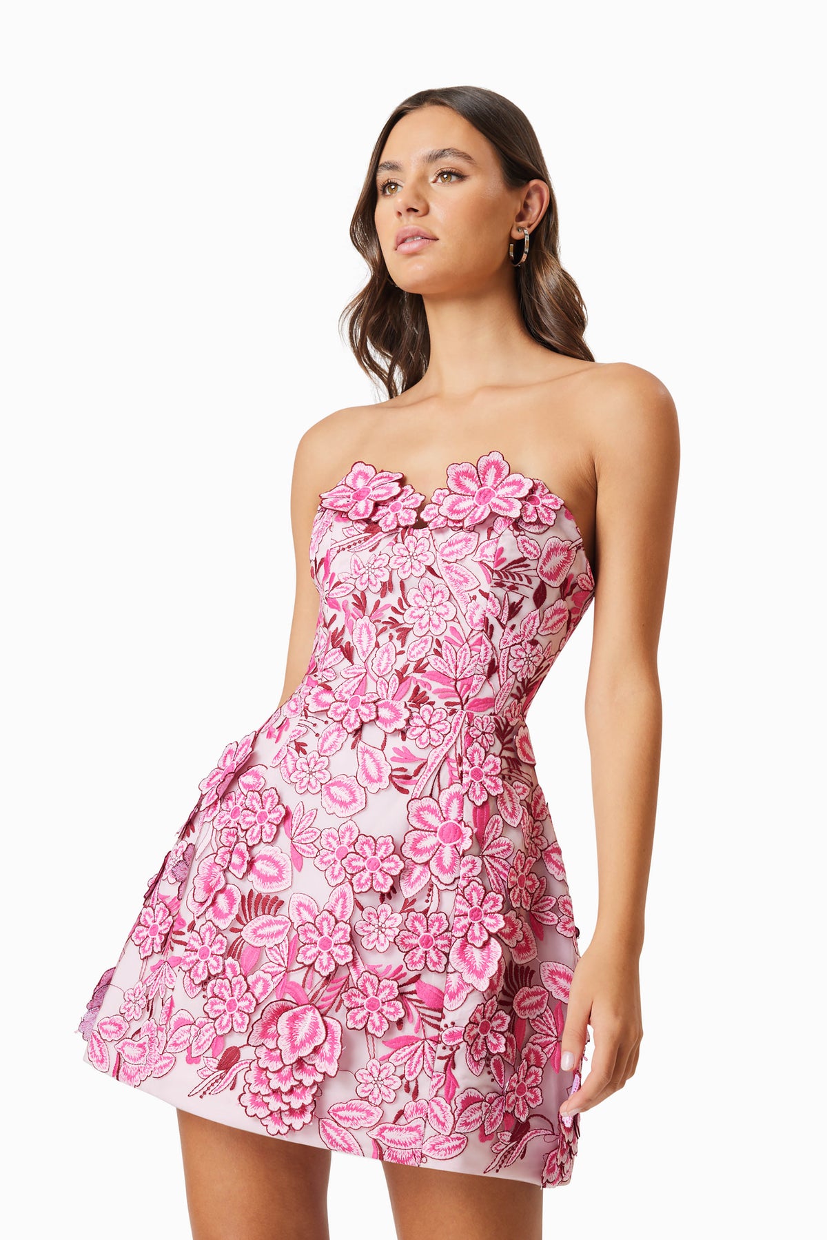 strapless open back dress Elliatt Roseate Mini Dress - Pink