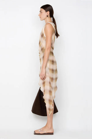 Bec & Bridge Eliana Mini Dress - Dune Check