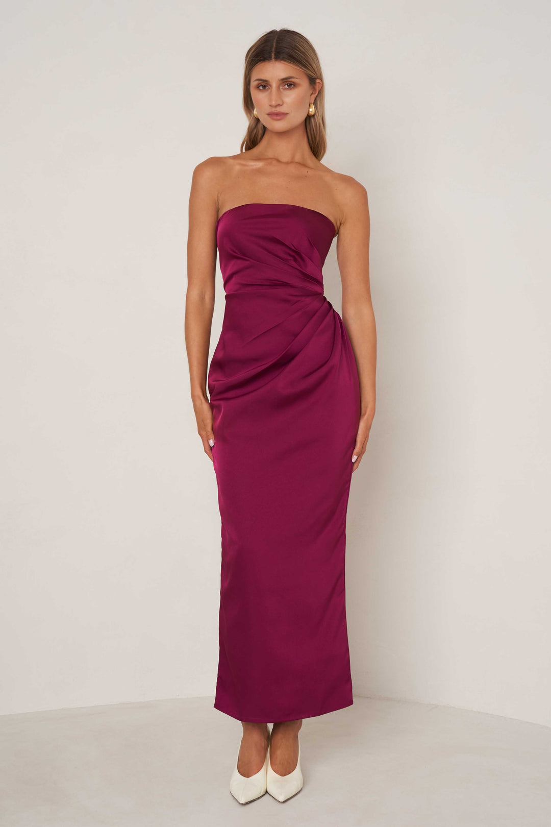 Elle Zeitoune Eliza Dress - Plum