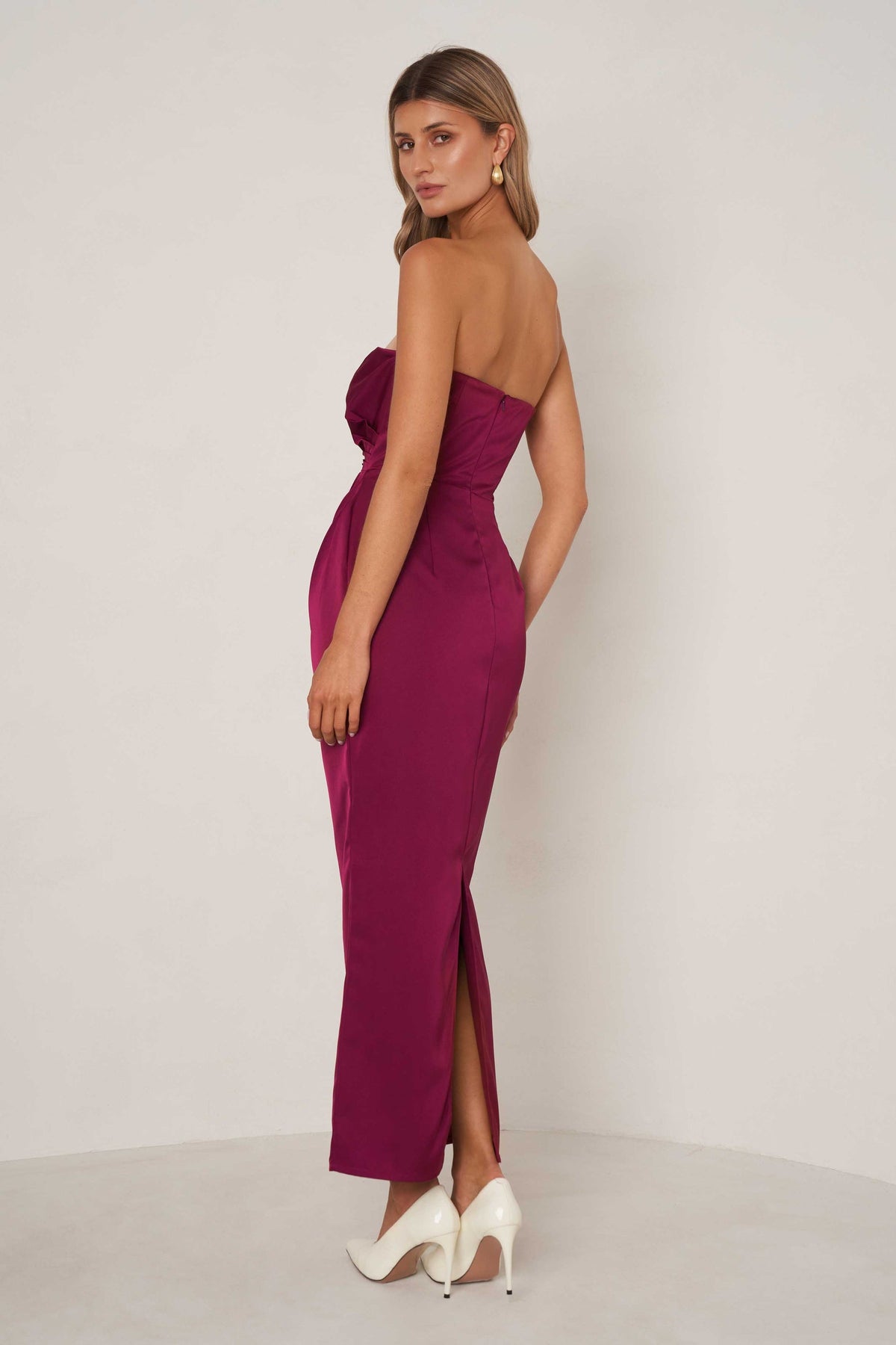 Elle Zeitoune Eliza Dress - Plum