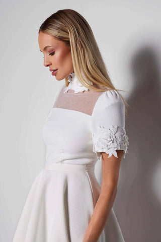 Elle Zeitoune Elodie Dress - White