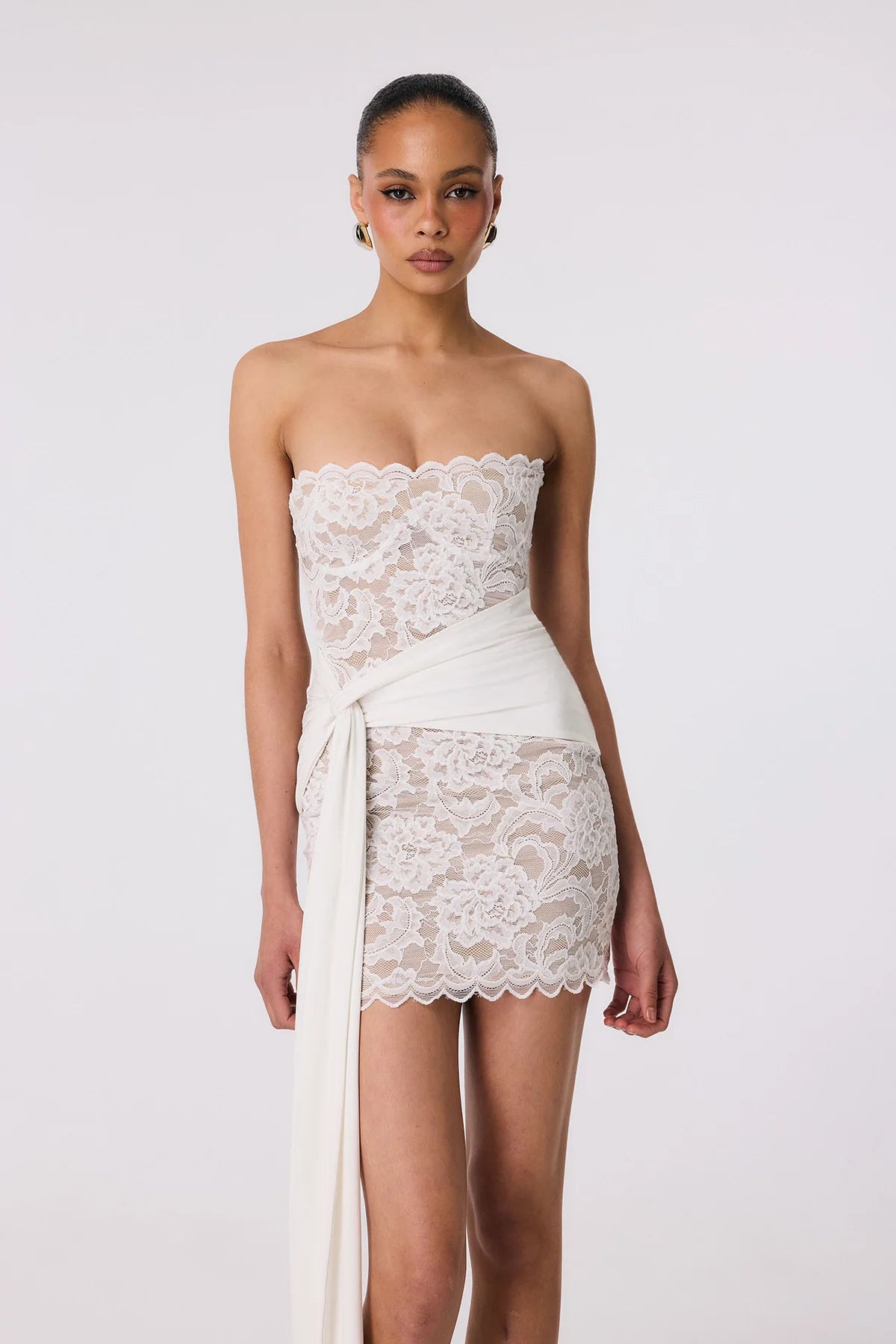 Nookie Ever After Strapless Mini Dress - Ivory