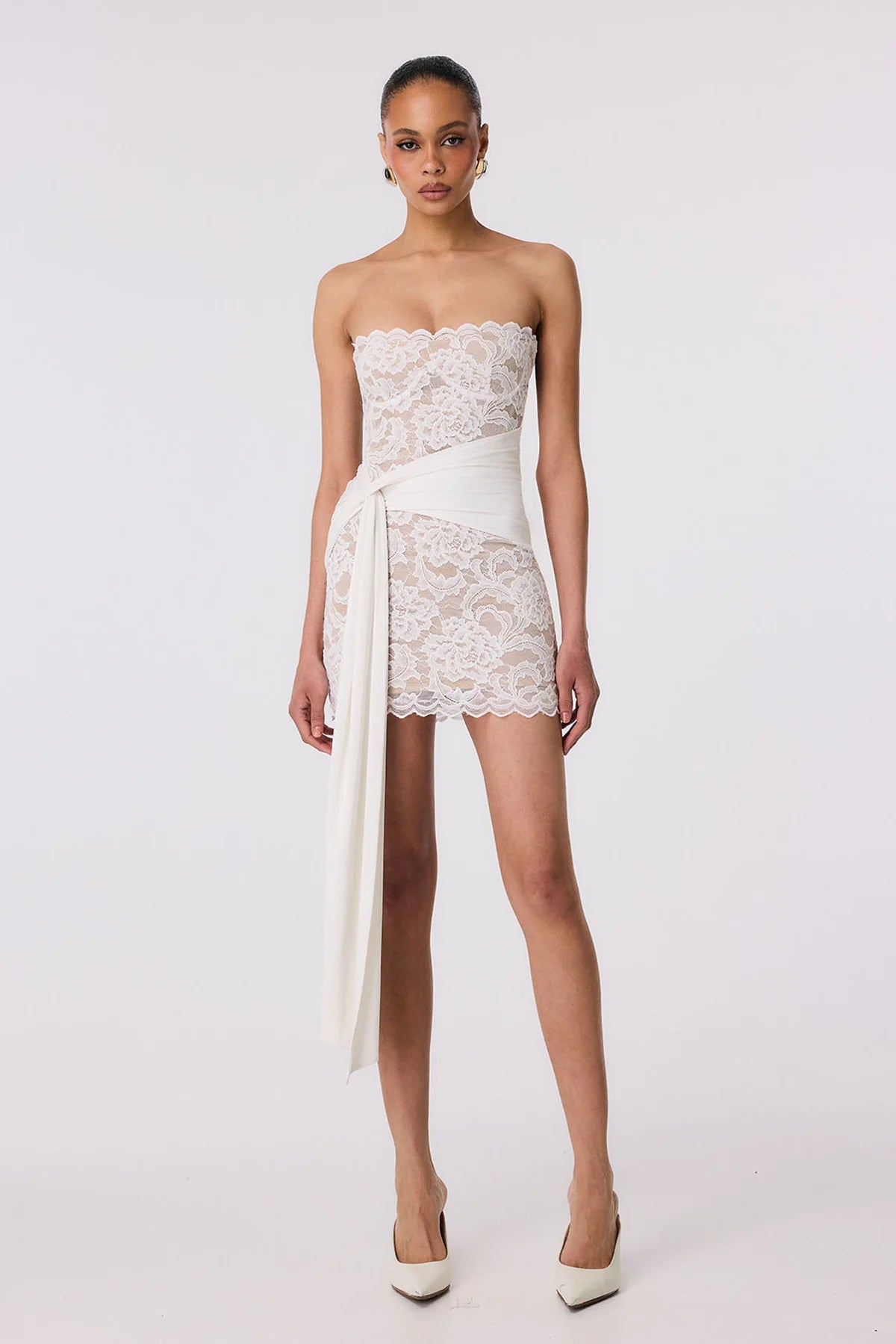 Nookie Ever After Strapless Mini Dress - Ivory