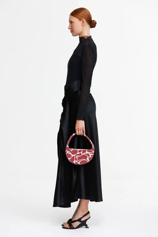 Acler Bead Birch Bag - Chilli Ivory
