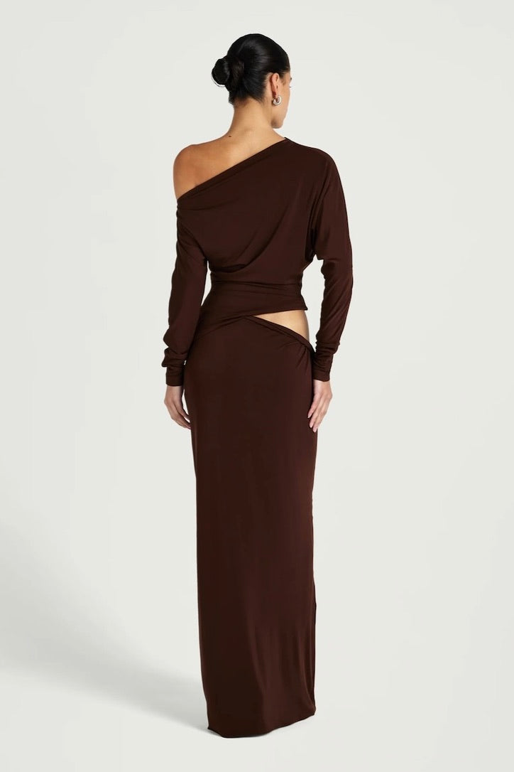 Benni Enya Maxi Dress - Chocolate