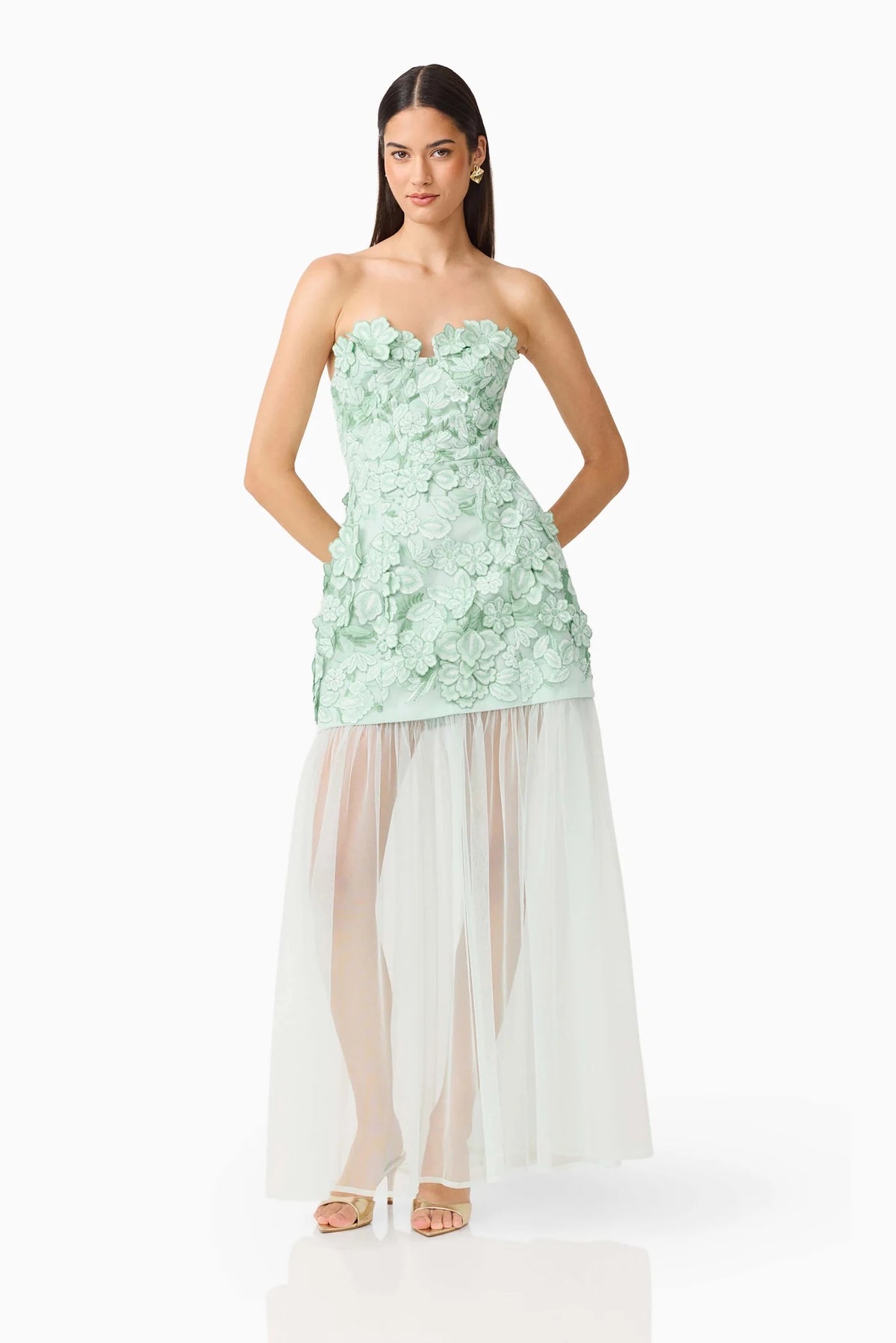 Elliatt Roseate Maxi Dress - Mint Green