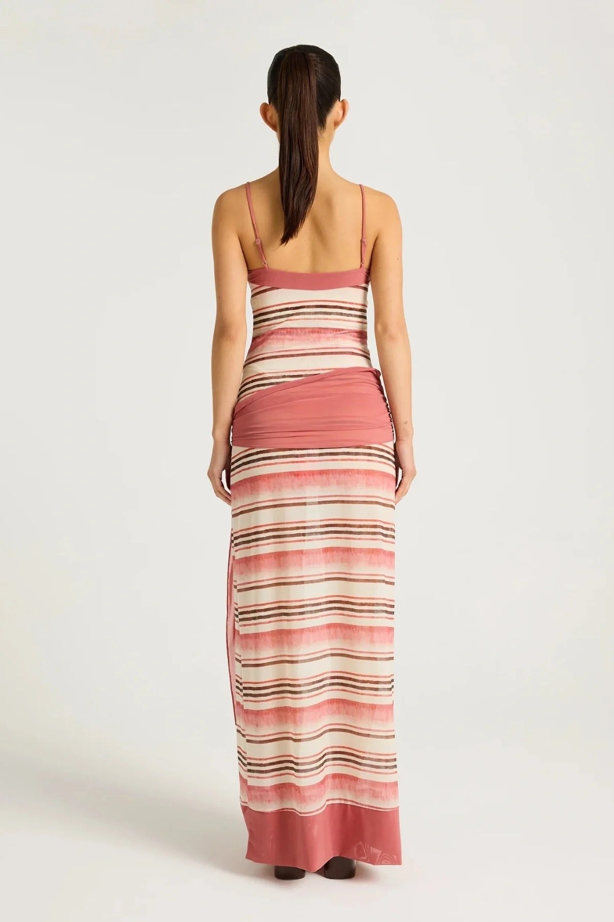 Benni Suki Maxi Dress - Melon Stripe