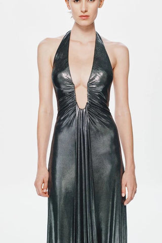 Misha Jennifer Foil Dress - Black