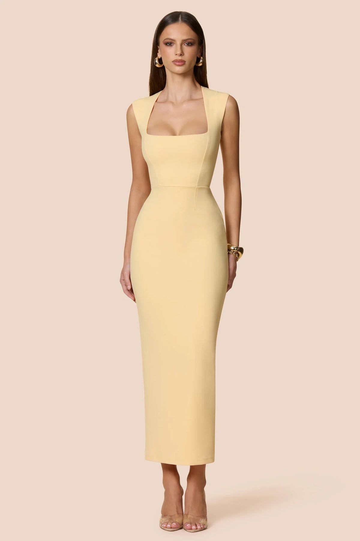 Nookie Savannah Midi Dress - Butter