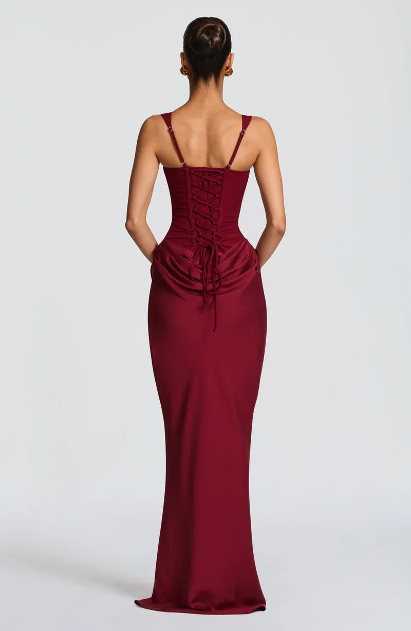 Babyboo Corneila Maxi Dress - Burgundy