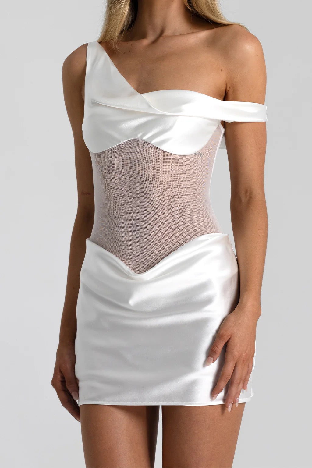 Natalie Rolt Elodie Mini Dress - White