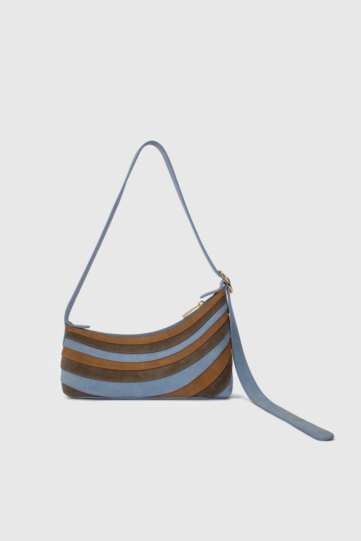 The Wolf Gang Santo Shoulder Bag - Sky & Chocolate