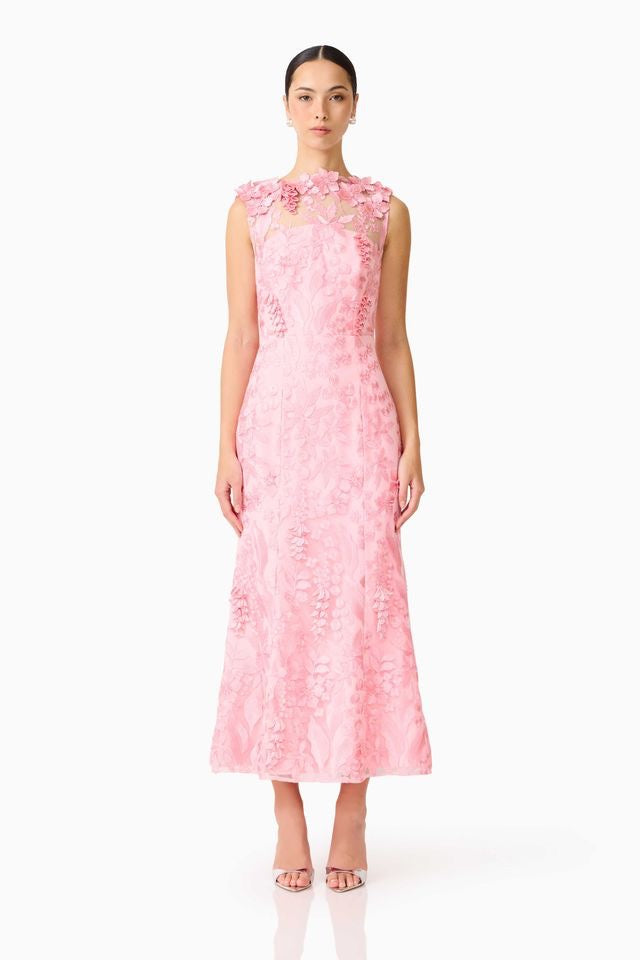 Elliatt Monique High Neck Gown - Pink