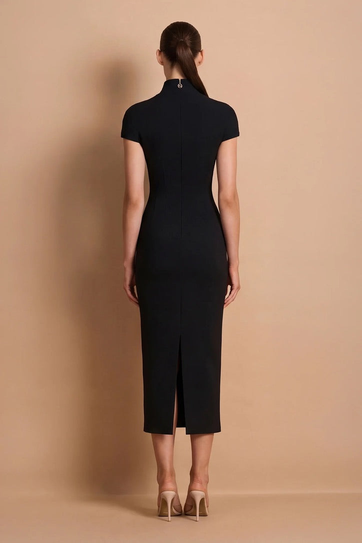 Nookie Dominique Midi Dress - Black