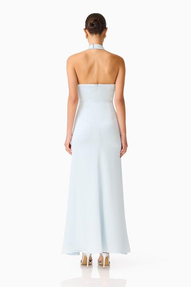 Elliatt Auriella Halter Maxi Gown - Baby Blue
