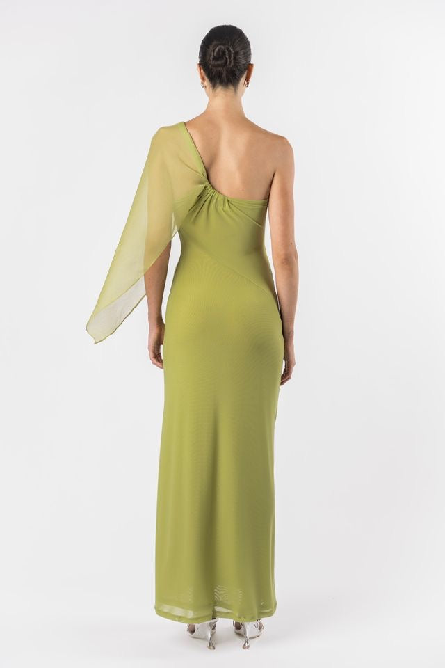 One Fell Faint Slip Dress - Edamame