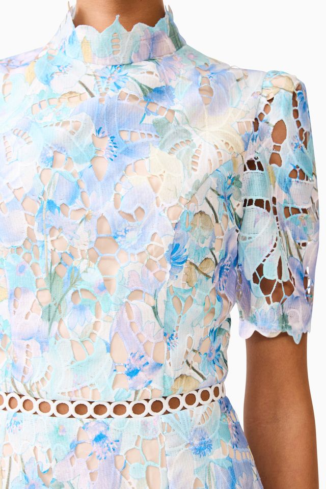 Elliatt Kalissa A Line Mini Dress - Blue Multi