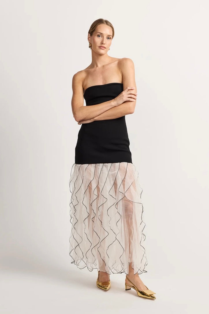 Tojhà Valea Dress - Black & White