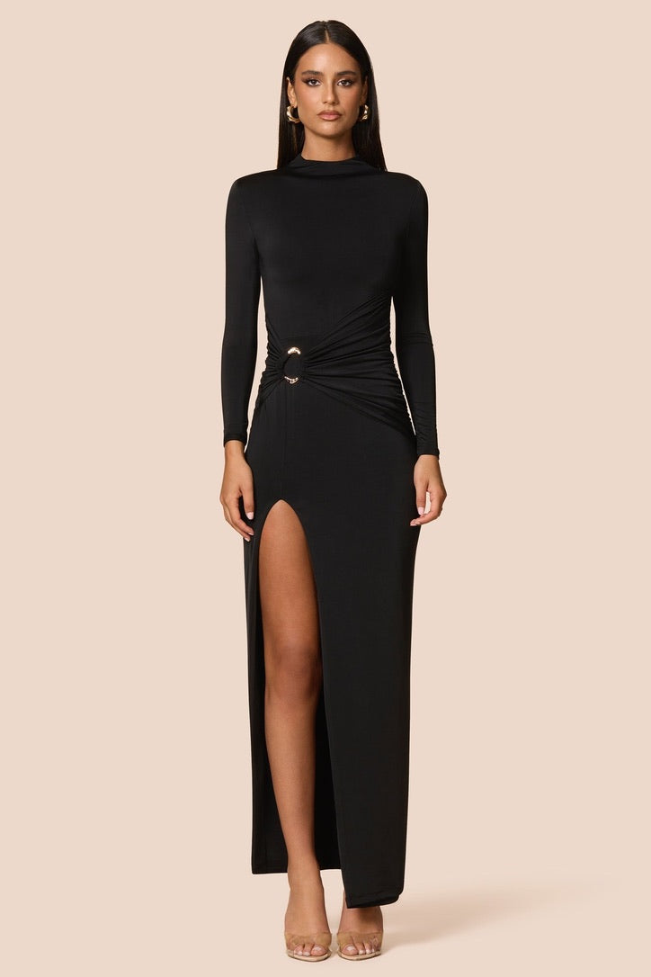 Nookie Kaia Long Sleeve Maxi Dress - Black