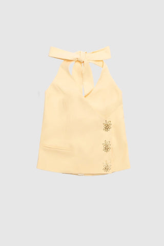 The Wolf Gang Inka Vest Top - Butter