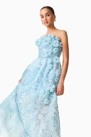 Elliatt Faye Gown - Blue Mutli