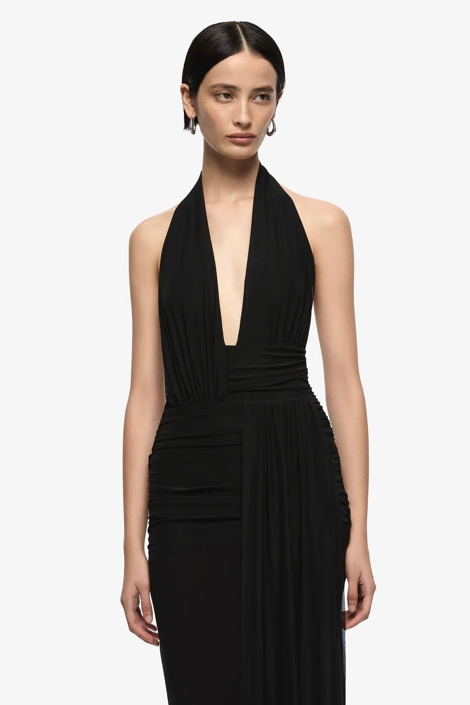 Bec & Bridge Cassis Drape Maxi Dress - Black