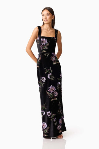 Elliatt Clio Gown - Black Multi
