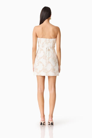 Elliatt Kira Mini Dress - Ivory Gold