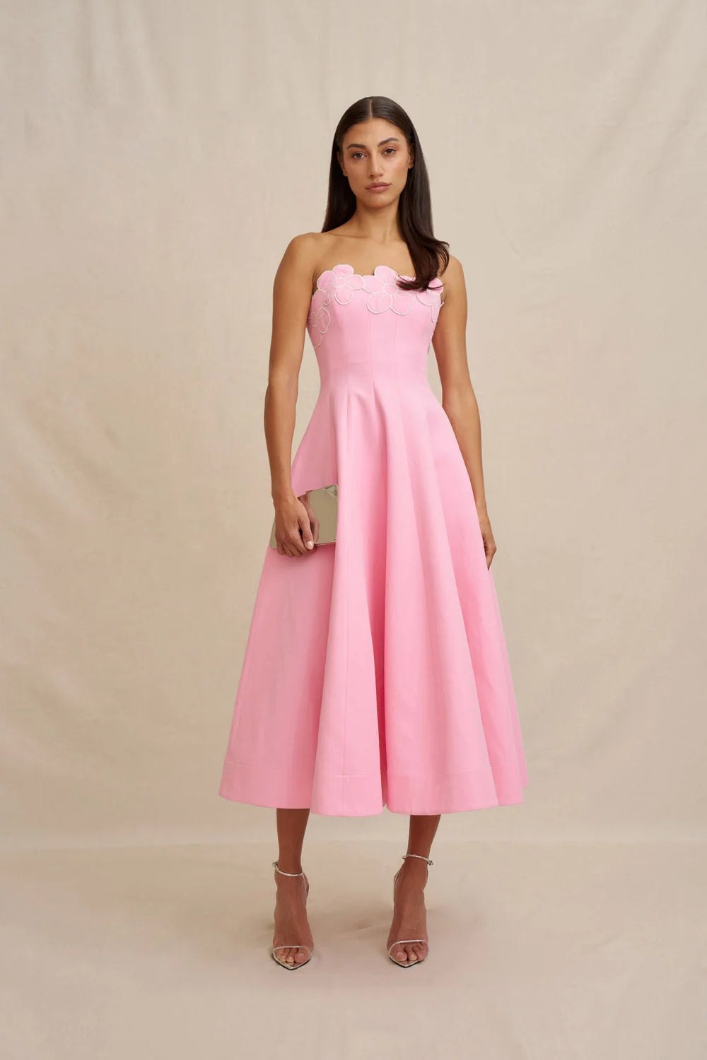 By Johnny Florelle Strapless Dress - Pink