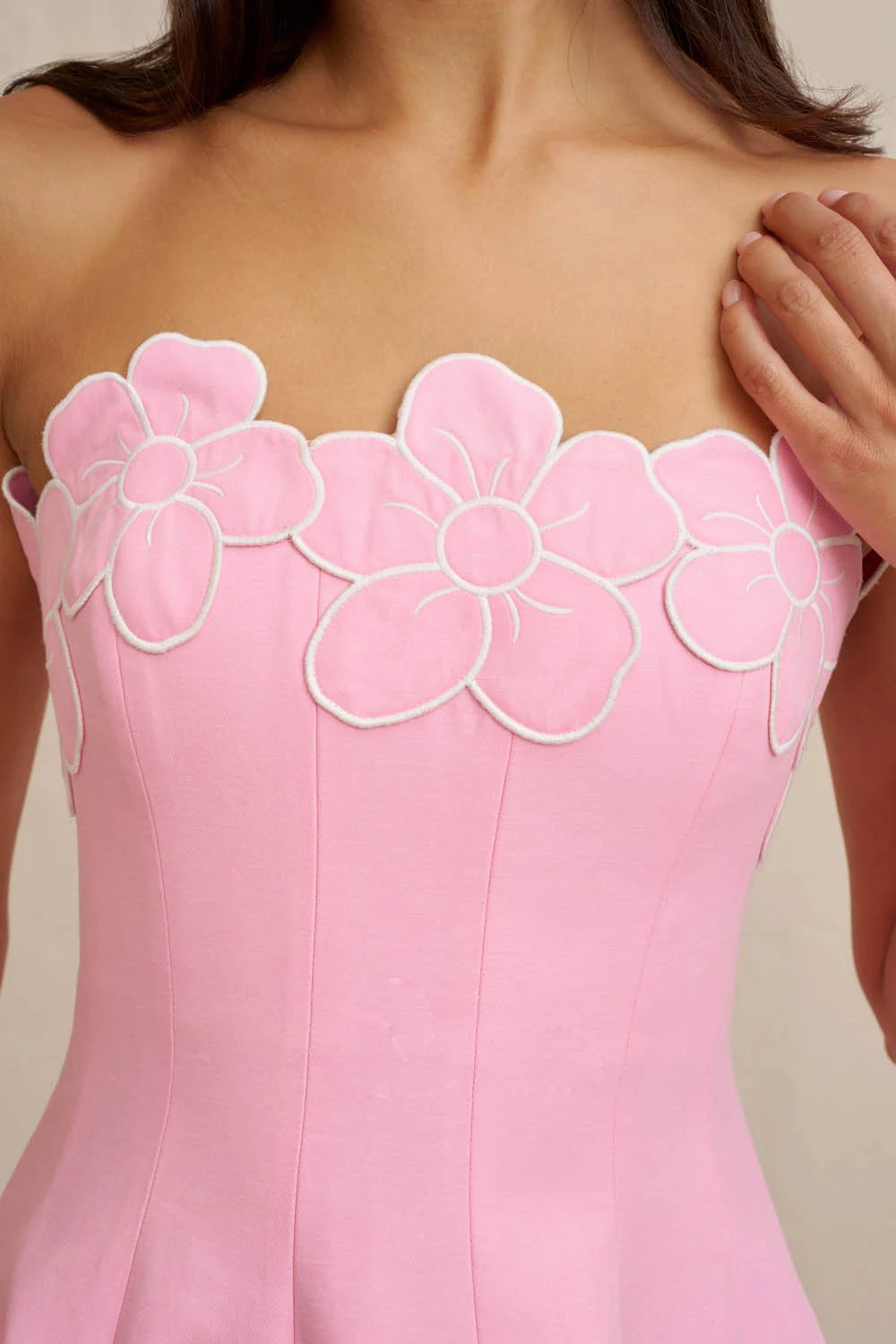 By Johnny Florelle Strapless Dress - Pink