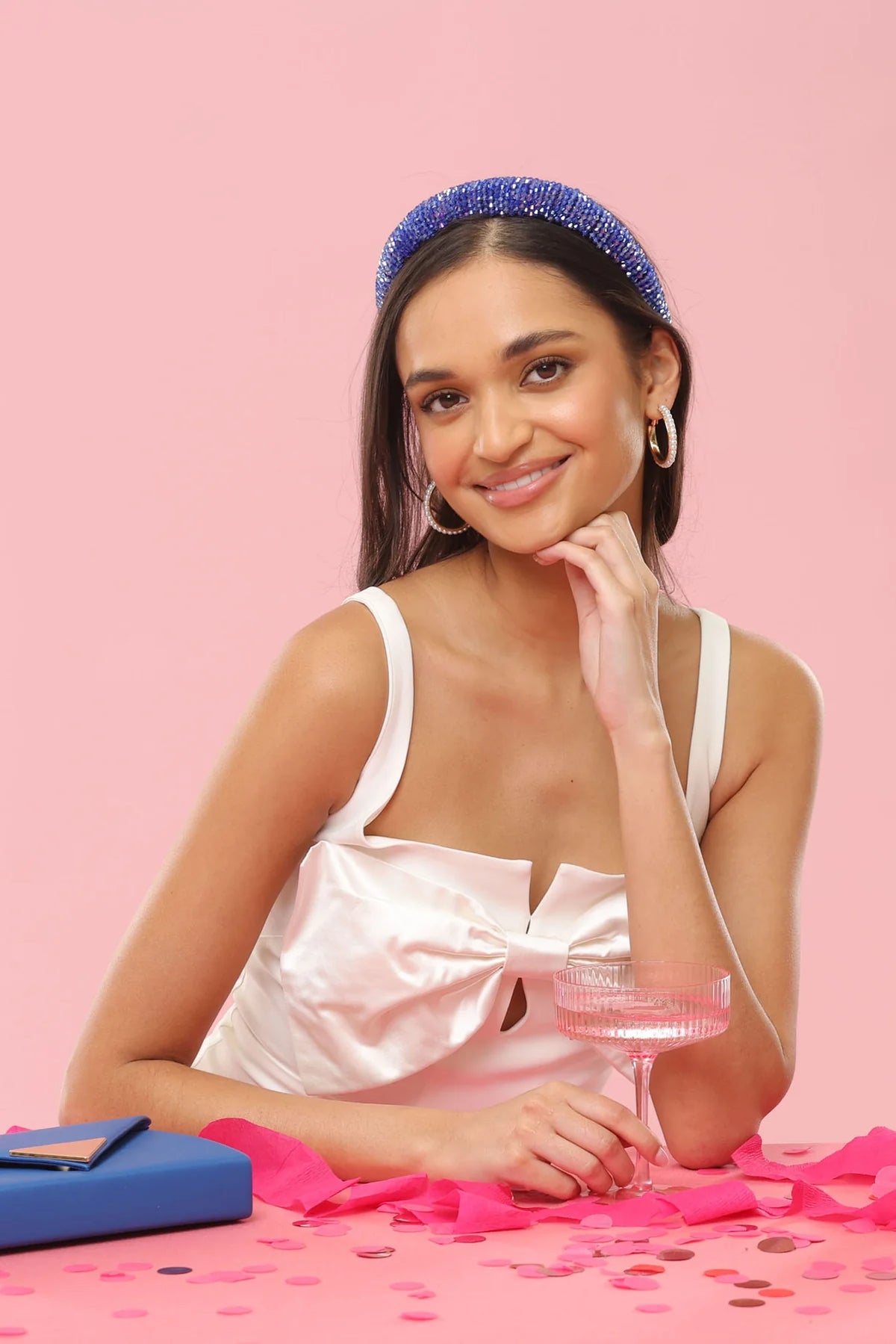 Morgan & Taylor Harlow Headband - Cobalt Blue