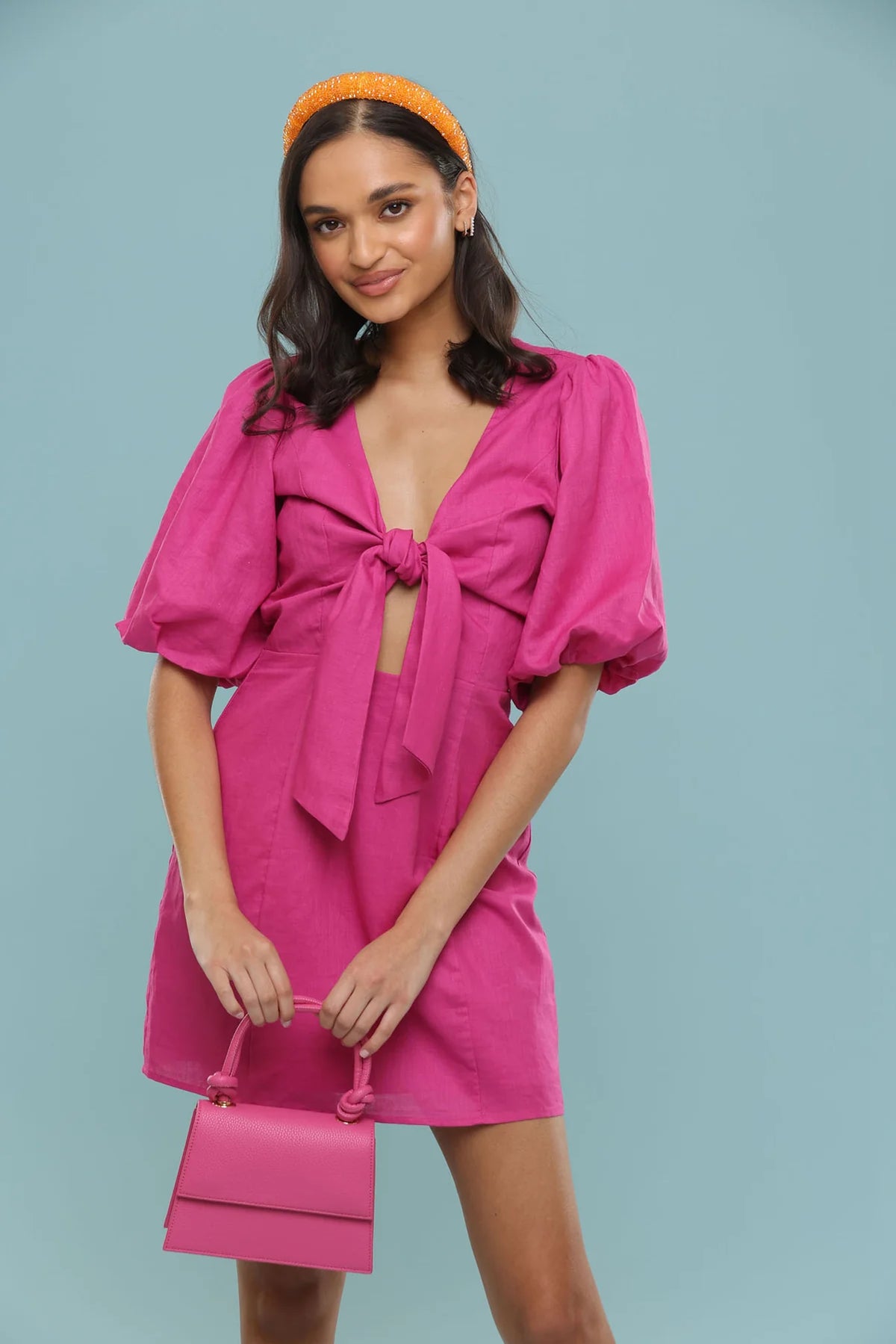 Morgan & Taylor Harlow Headband - Orange